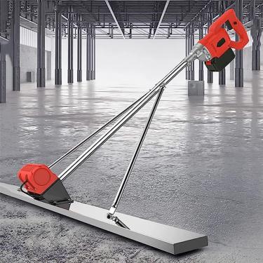 Imagem de Ferramenta de vibração de mesa elétrica para processamento de concreto, ferramenta de trabalho de mesa de superfície de concreto de 6000 RPM, com placa de aço inoxidável de 5 pés e motor de