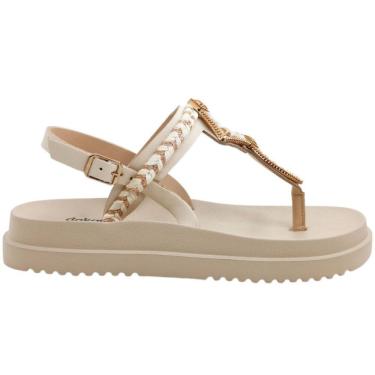 Imagem de Sandália Feminina Casual Dia a Dia com Pedrarias Flatform Dakota Y7834