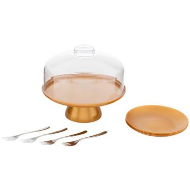 Imagem de Boleira de Polipropileno com Tampa Coza - Celebration 25cm 9 Peças