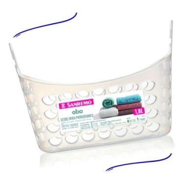 Imagem de Cesto Porta Pregador Prendedores De Roupas Para Varal Com Alças Cestin