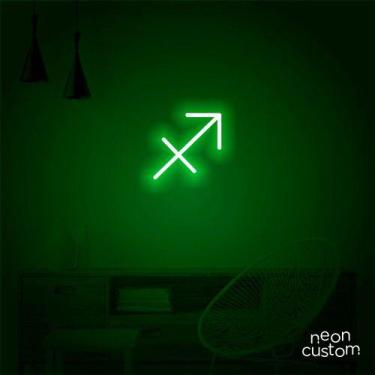 Imagem de luminaria letreiro Neon Led Signo Sagitário 50x30 luminoso decoração p