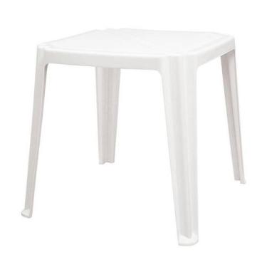 Imagem de Mesa plastica monobloco riviera branca - TRAMONTINA