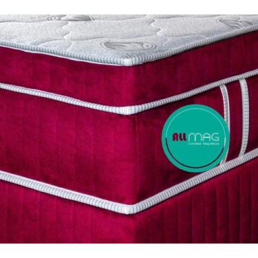 Imagem de Colchão Massageador Casal Padrão Com Espuma D33 Firme  - ALLMAG, Vinho