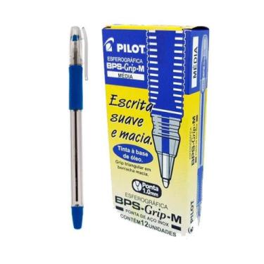 Imagem de Caneta Pilot Bps Grip 1.0 Azul Caixa Com 12
