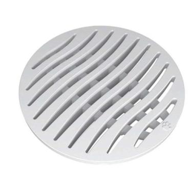 Imagem de Ralo Grelha Ecológica Redonda Pvc branca Tigre 100mm 10cm diâmetro