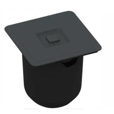 Imagem de Lixeira de Embutir 8L Quadrada Cinza Chumbo - Arquitech