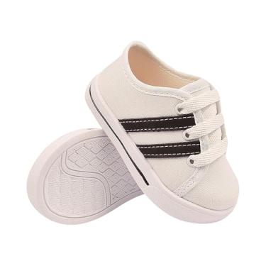 Imagem de Genérico, Sapatinho Tênis infantil Bebê B2A KIDS Conforto Cor:Branco/Preto;Tamanho:16