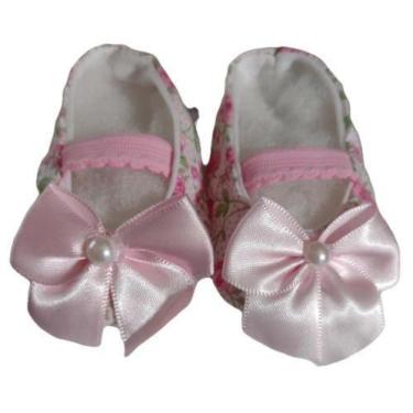 Imagem de Sapatinho de tecido bebê menina - Duda Shop, Rosa estampado
