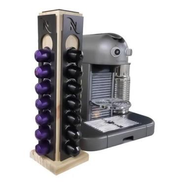Imagem de Porta Cápsula Nespresso Suporte de café, Preto Sofisticação - Dupétriz