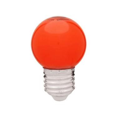 Imagem de Lâmpada Led Bolinha E27 1,0w Vermelha Bivolt Empalux, Vermelho
