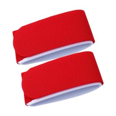 Imagem de rockible 2Pcs Ski Straps, Ski Wraps Ties para transportar equipamentos de esqui, fita de fixação ajustável para cinta de transporte de snowboard, Vermelho