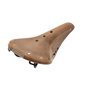 Imagem de Selim de bicicleta Brooks Saddles B17 (masculino, caramelo envelhecido com cadarços preto)