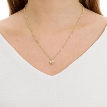Imagem de Colar Gargantilha Feminina Com Pingente Coração Ouro 18k 750  - Thile 