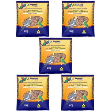 Imagem de Kit com 5 Mistura para Calopsita E Agapornis 500gr