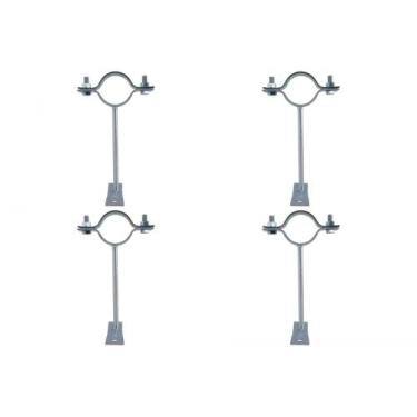 Imagem de Kit C/4 - Para-Raio Suporte Para Tubo Protecao 1.1/2''Cha... - RAYCON