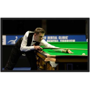 Imagem de Quadro Decorativo Sinuca Bilhar Salas De Jogos Com Moldura 1 metro x 6