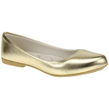 Imagem de Sapatilha Infantil Menina B2A Bico Fino 4001 - B2A KIDS, Dourado, 32