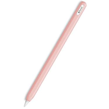 Imagem de Capa fina de silicone macio compatível apenas com Apple Pencil 2ª geração, capa protetora para iPad Apple Pencil 2ª geração (rosa)