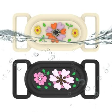 Imagem de FGERWZ Pacote com 2 para coleira de cachorro Samsung Galaxy SmartTag2, à prova d'água, antiperda de silicone, rastreador GPS, capa oculta Galaxy SmartTag 2 para coleira de cachorro/gato, sapato