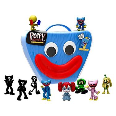 Imagem de Poppy Playtime - Minifigure Collector Case Set Featuring Huggy Wuggy (10 Figures with Exclusives, Series 1), Multi_color, (FP7700)