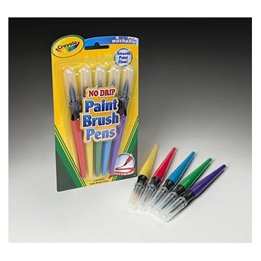 Imagem de Crayola LLC : Paint Brush Pens, Washable, Nontoxic, 5/PK, Assorted -:- Sold as 2 Packs of - 5 - / - Total of 10 Each