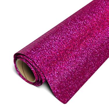Imagem de Siser Glitter HTV Rolo de 3,5 m x 5 m - Ferro em vinil de transferência térmica (cereja)