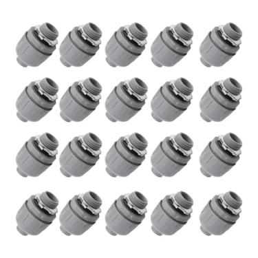 Imagem de Conector de Conduíte Apertado Líquido Npt, Conector de Conduíte Reto de Náilon 6, Encaixe de Conduíte Elétrico Não Metálico, 20 Peças 1/2