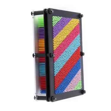 Imagem de 3D Pin Art Board Novo Pin Art Toy para Crianças e Adultos Presente Com Pin Art Toy Também Pode Desenvolver Motor Pin Art Pin Art Board Pin Art Toy 3D Pin Art 3D Pin Art Escultura