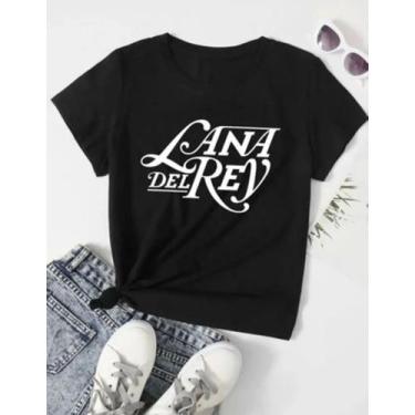 Imagem de Camiseta Feminina Baby Look Lana Del Rey Camisa 100% Algodão - SEMPREN
