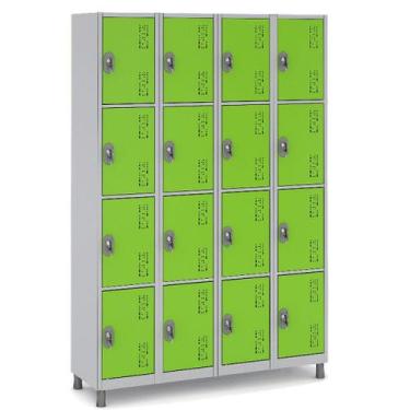 Imagem de Armário Multiuso de Aço 16 Portas Vários Ambientes Guarda Volumes - W3