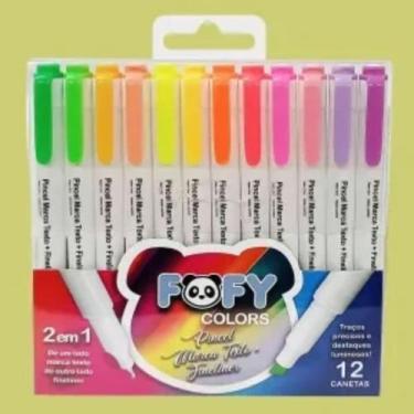 Imagem de Marca Texto e Fineliner 12 Unidades - Fofy