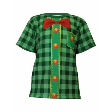 Imagem de Camiseta Infantil Estampada Festa Junina Verde - Calupa, 12