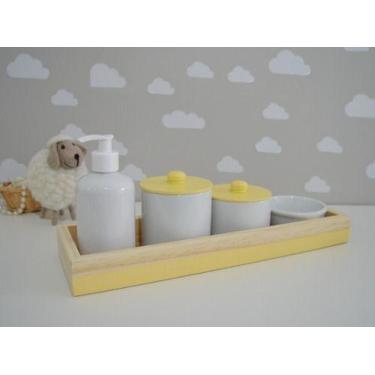Imagem de Kit Higiene Bebê Porcelana Pinus Montessoriano Banho K050 - Ciranda Ar
