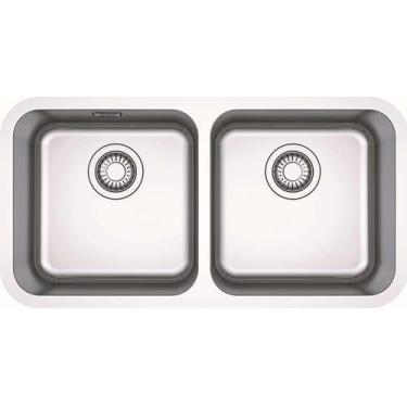 Imagem de Cuba Dupla De Embutir Bell 77,5x40 c/ Válvula 4,5 Franke