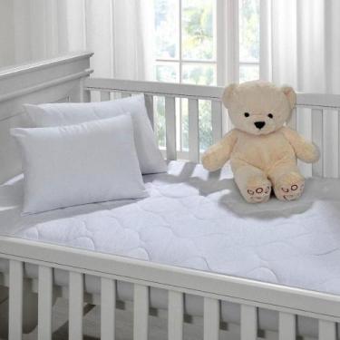 Imagem de Protetor De Colchão Para Berço Impermeável Tecebem Branco