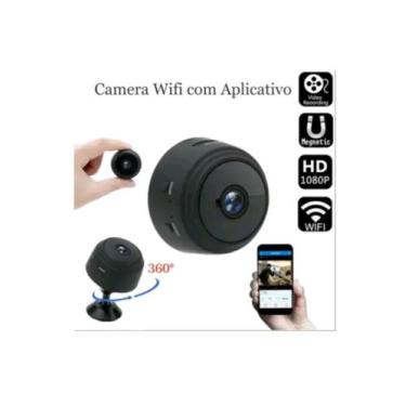 Imagem de Câmera Mini de Segurança Espiã Wifi Visão Noturna 1080 HD - A9
