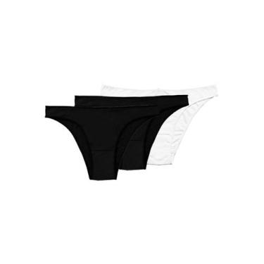 Imagem de Kit com 3 Calcinhas Biquíni Hope 35840, Branco, G