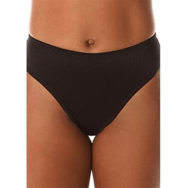 Imagem de Calcinha Demillus 56096 Pernas Cavadas E Cintura Alta, P, Preto