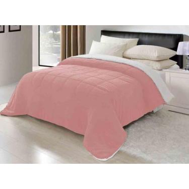 Imagem de Coberdrom Queen 1 Peca  Sherpa Com Manta Soft ROSA - DUCASA ENXOVAIS