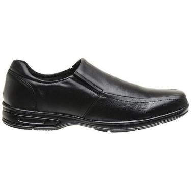 Imagem de Social Masculino De Couro Para Trabalhar Formal Esporte Fino Confortáv