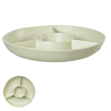 Imagem de PETISQUEIRA MELAMINA 1860ml ORGANIC OFF WHITE FLORARTE - Flor Arte