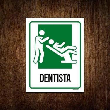 Imagem de Kit 3 Placas Sinalização Hospitalar Dentista - Sinalizo.Com