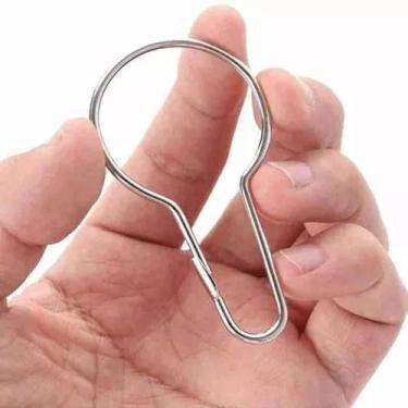 Imagem de 25 Gancho Pera Grande Para Cortina Provador Loja Reforçado 11225 - MS