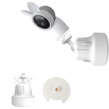 Imagem de Derebir Suporte para monitor de bebê compatível com câmera ARENTI 2K Alnanny A4 com orifício rosqueado de 0,6 cm, suporte de parede ajustável flexível para monitor de bebê, ângulo de visão perfeito e