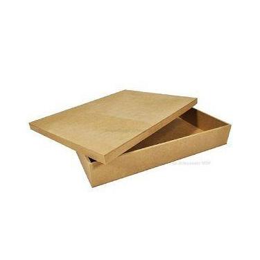 Imagem de Kit 5 Caixa Retangular Tampa de Sapato 27x20x9 Mdf Madeira - Atacadão 