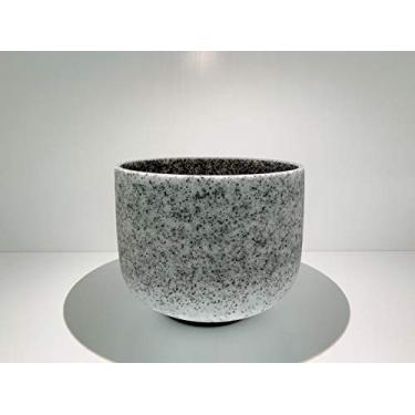 Imagem de Tigela de cristal de fusão de pedra preciosa obsidiana, chacra do terceiro olho, 20 cm com martelo de borracha grátis ou golpeador de camurça e anel em O