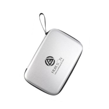 Imagem de Colaxi Pingpong Paddles Hard Case Bolsa de armazenamento de tênis de mesa Protetor leve Suporte profissional para raquete de pingue-pongue para viagens, Prata