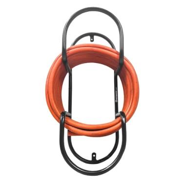 Imagem de Suporte Enrolador para Mangueira de Jardim, Garagem, Prédio, Casa, Condomínio, Altmayer, Preto