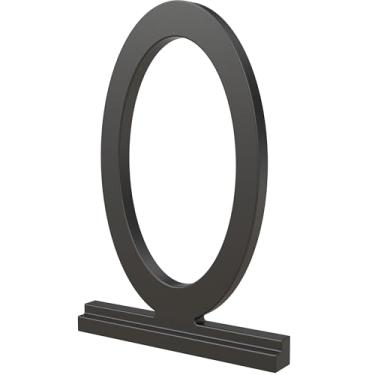 Imagem de Franklin Brass Derby (1 pacote) "0.0 cm Números modernos de casas de metal para sistema personalizado em preto fosco | Placa numérica externa | Sinal de endereço personalizado resistente à ferrugem