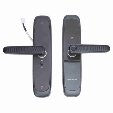 Imagem de Fechadura Com Maçaneta de Porta Com Teclado por Impressão Digital, Controle por Aplicativo, Fechadura Digital Aprimorada de Entrada para Casa, Apartamento, Trava Com Maçaneta por
